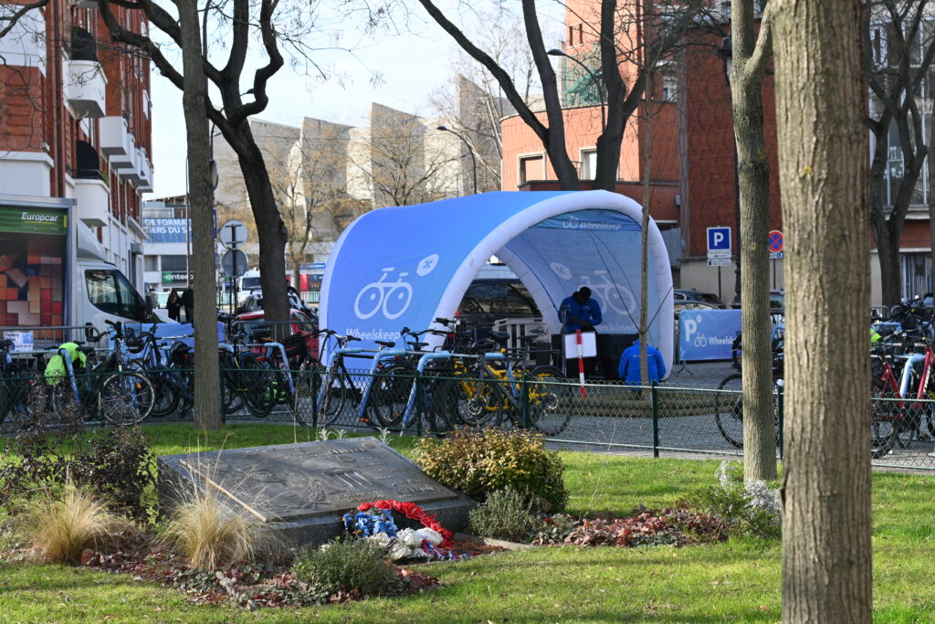 Zelt-Fahrradparkplatzeingang Paris Saint Germain Parking Wheelskeep