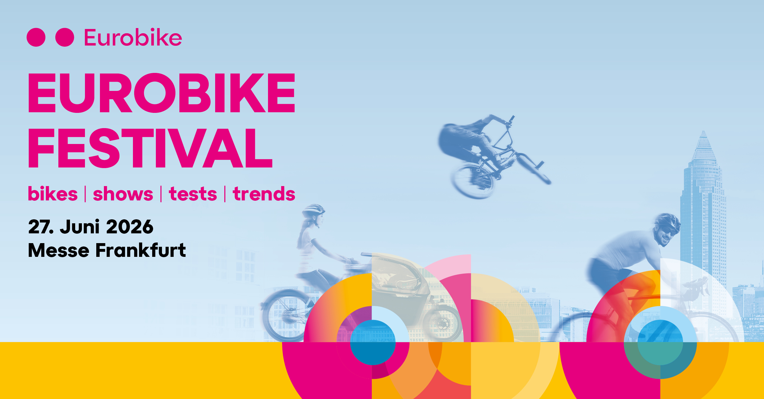 Wie kommt man mit dem Fahrrad zum Eurobike Festival auf der Messe Frankfurt?